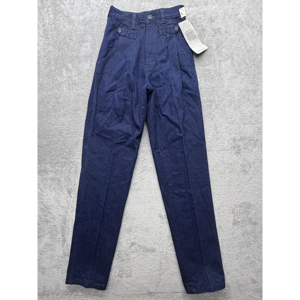Vintage Wrangler Jean 3 Junior 24x32 Blue Straight Silverlake Broken Bow USA 80s